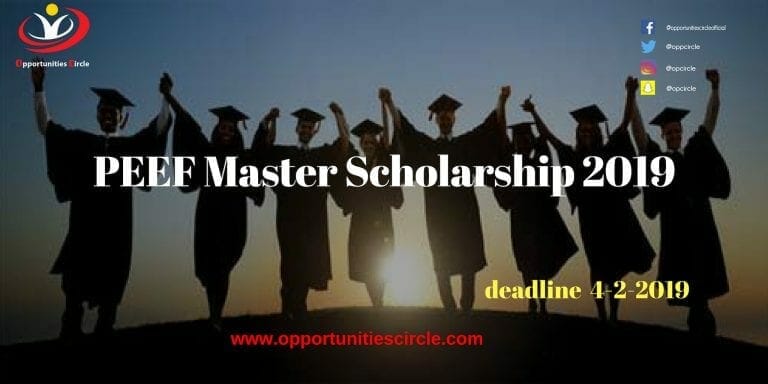 PEEF Master Scholarship 2019 PEEF Master Scholarship 2019