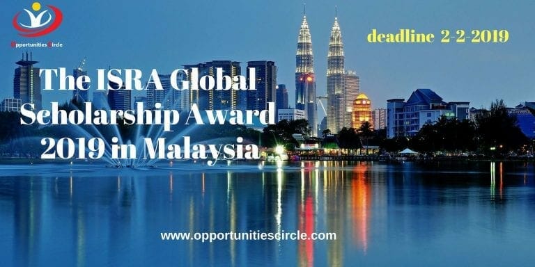 The ISRA Global Scholarship Award 2019 in Malaysia The ISRA Global Scholarship Award 2019 in Malaysia