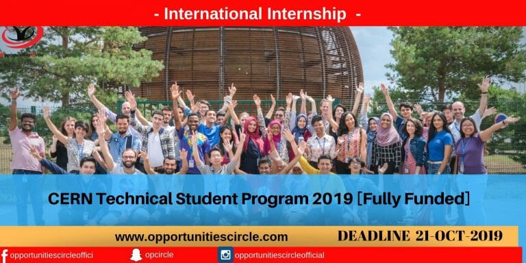 CERN Technical Student Program 2019 [Fully Funded]