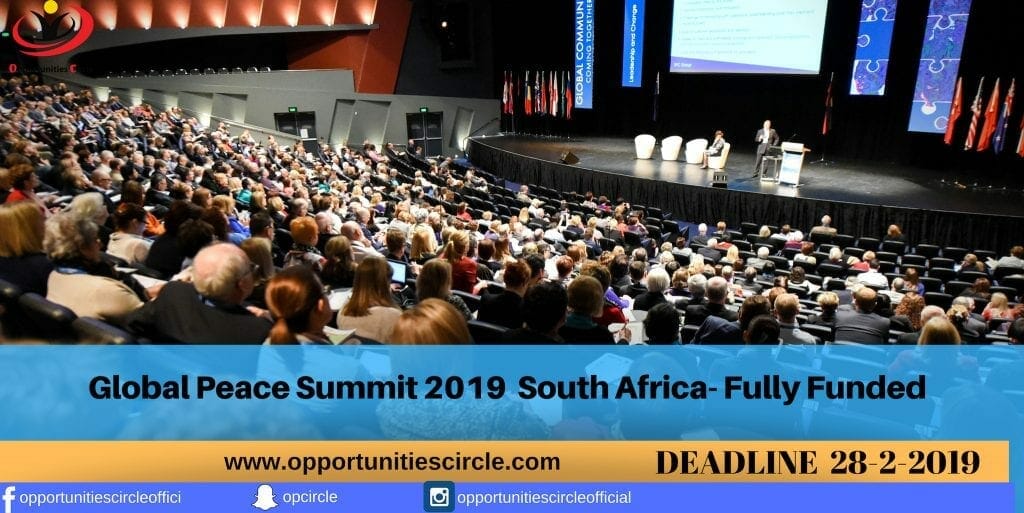 Global Peace Summit South Africa 2019 (Fully-funded)