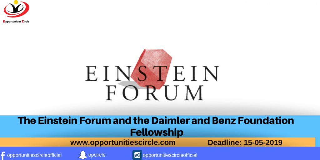 The Einstein Forum and the Daimler and Benz Foundation Fellowship