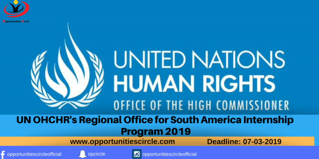 UN OHCHR's Regional Office for South America Internship Program 2019