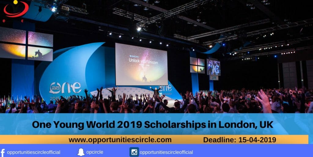 One Young World 2019 Scholarships in London, UK