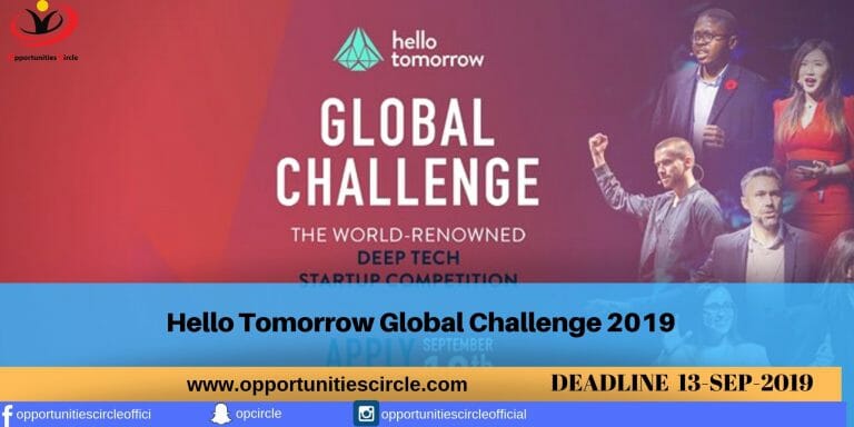 Hello Tomorrow Global Challenge 2019