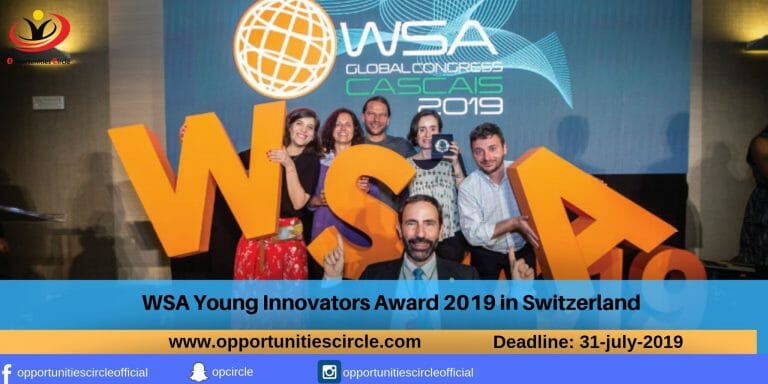 WSA Young Innovators Award 2019 in Switzerland