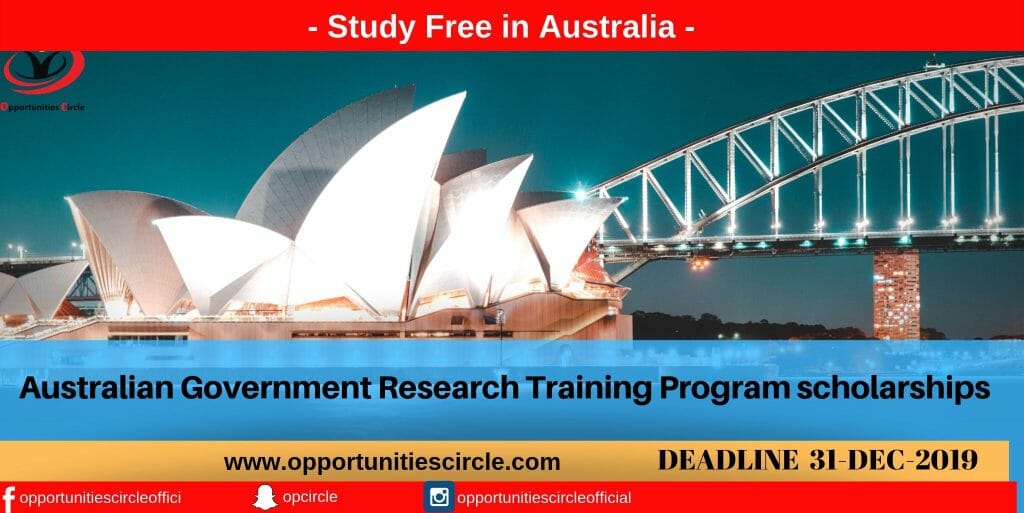Australian Government Research Training Program scholarships