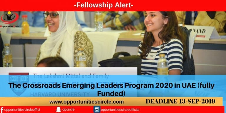 The Crossroads Emerging Leaders Program 2020 in UAE (fully Funded)