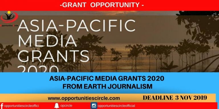 _Asia-Pacific Media Grants 2020 from earth journalism
