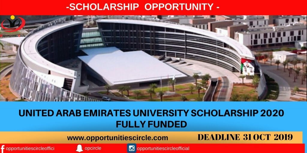 United Arab Emirates University Scholarship 2020 FULLY FUNDED