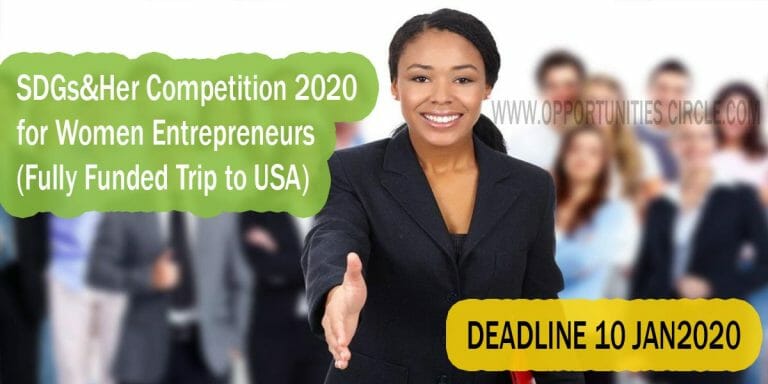 SDGs&Her Competition 2020 for Women Entrepreneurs
