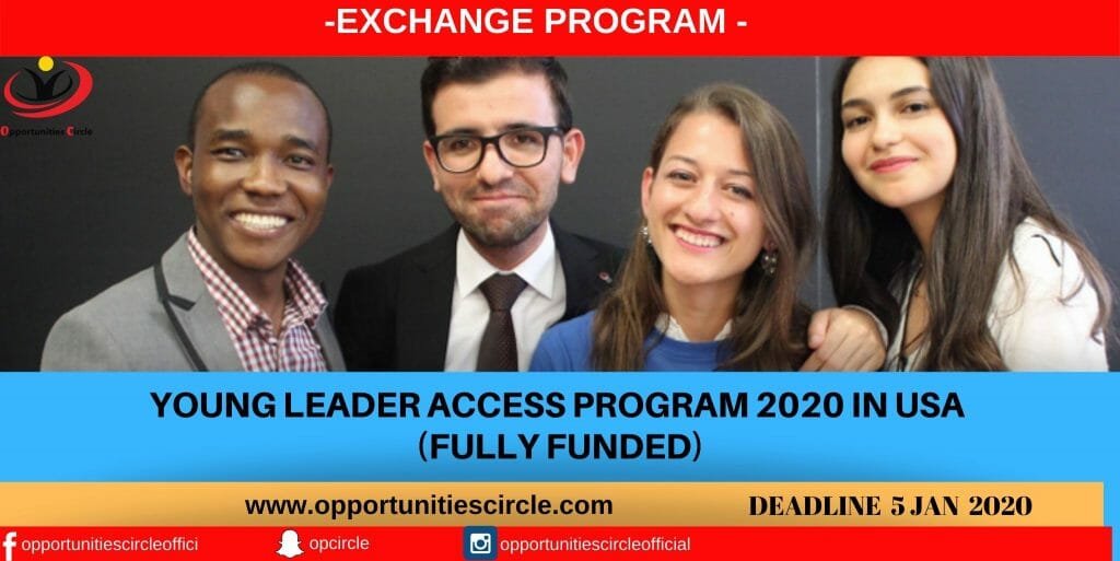 Young Leader Access Program 2020 in USA (Fully Funded)