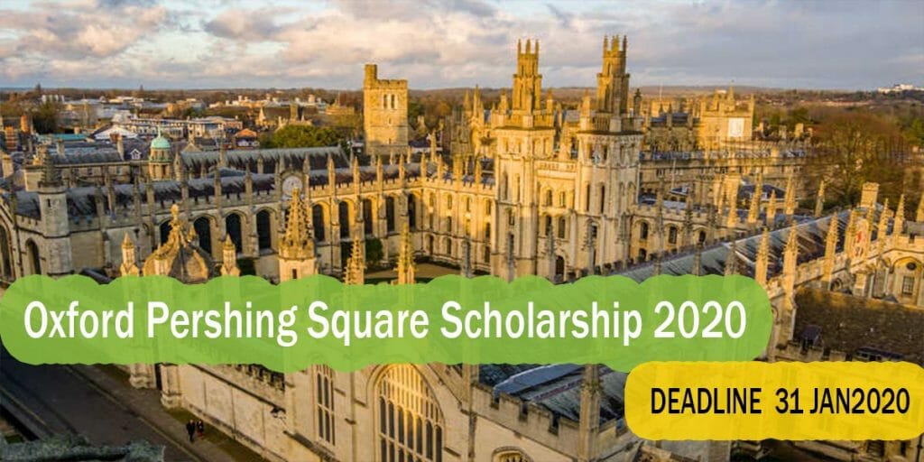 Oxford Pershing Square Scholarship 2020
