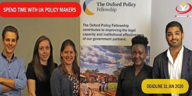 Oxford Policy Fellowship 2020