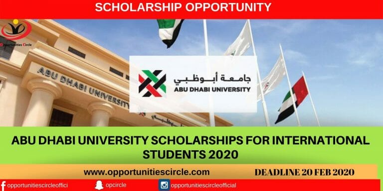 Abu Dhabi University Scholarships For International Students 2020
