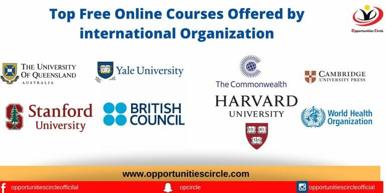 Top Online courses offered by International organization