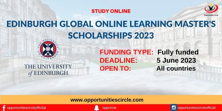 Edinburgh Global Online Learning Master's Scholarships