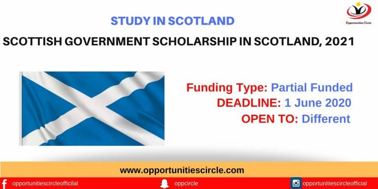 Scottish Government Scholarship In Scotland, 2021