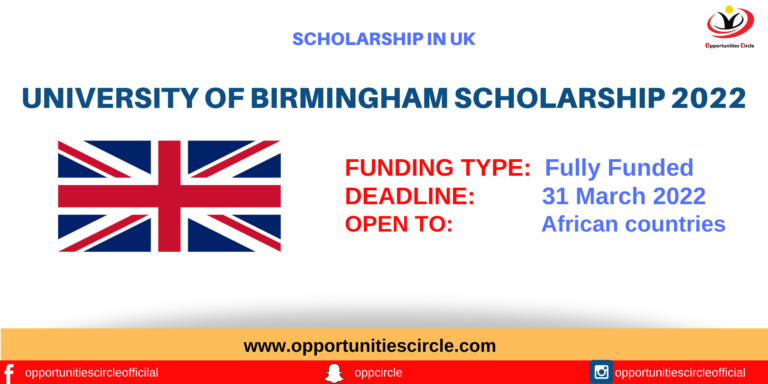 University of Birmingham scholarship