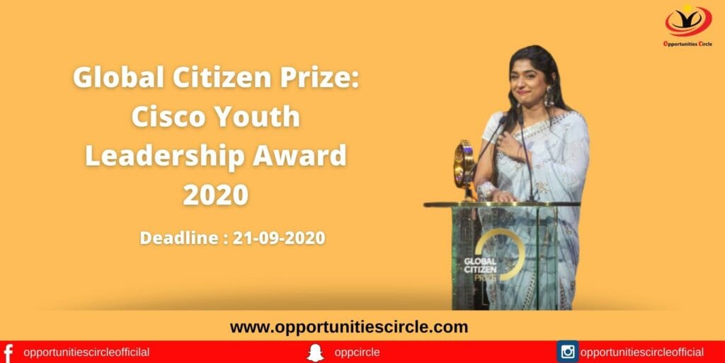 Global Citizen Prize_ Cisco Youth Leadership Award 2020