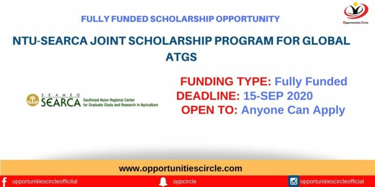 NTU-SEARCA Joint Scholarship Program for Global ATGS