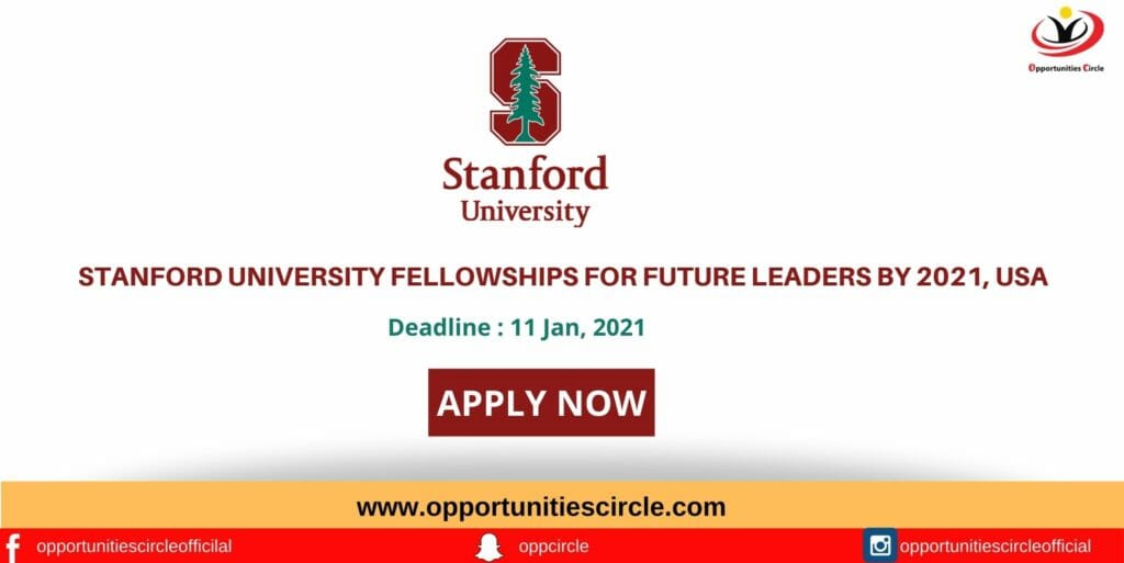 Stanford University Fellowships for Future Leaders By 2021, USA