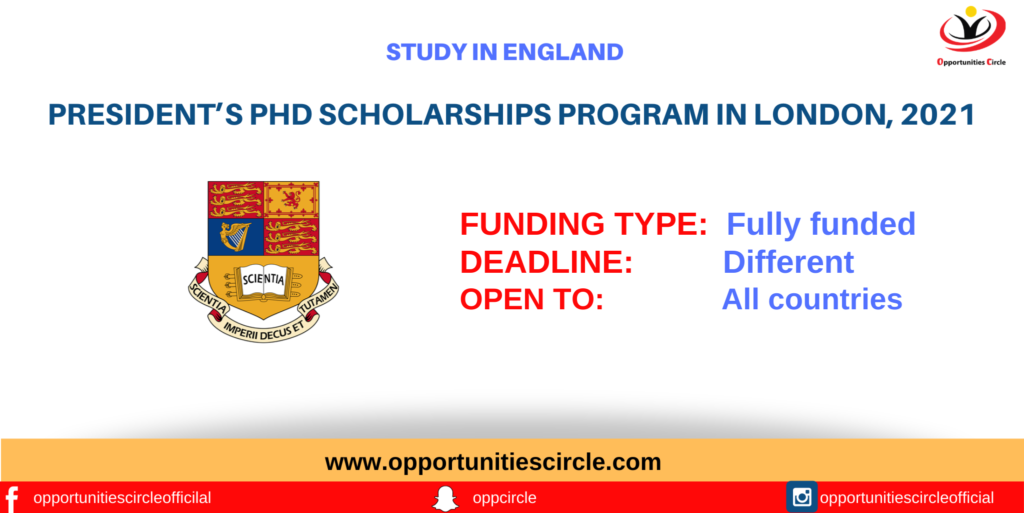 President’s PhD Scholarships