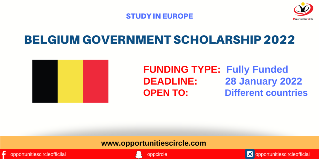 Belgium Government Scholarship