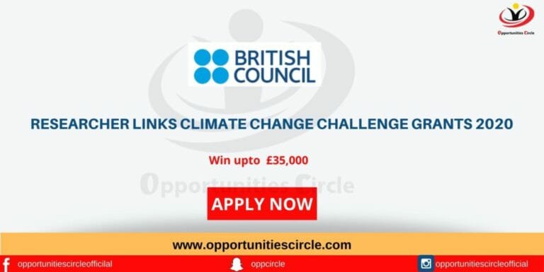 Researcher Links Climate Change Challenge Grants 2020