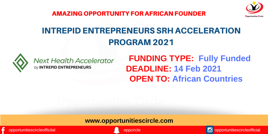 Intrepid Entrepreneurs SRH Acceleration Program 2021