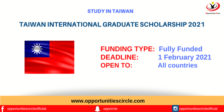 Taiwan International Graduate Scholarship
