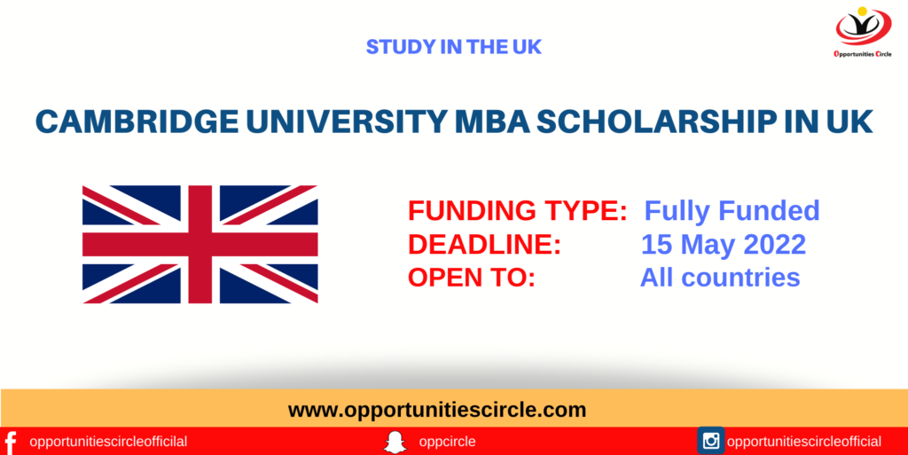 Cambridge university mba scholarship