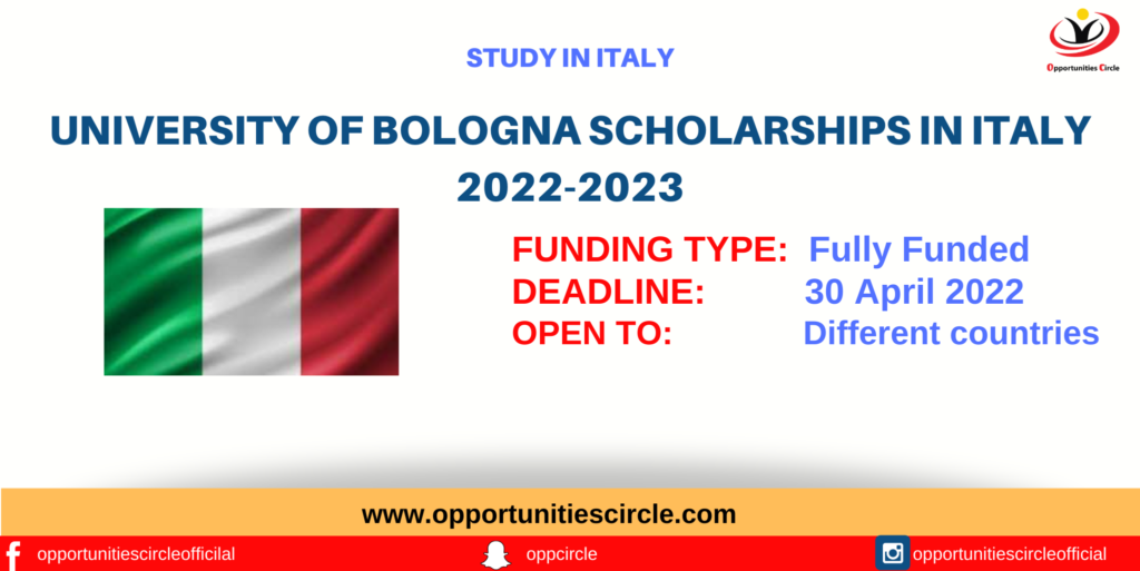 University of Bologna Scholarships in Italy 2022, FullyFunded