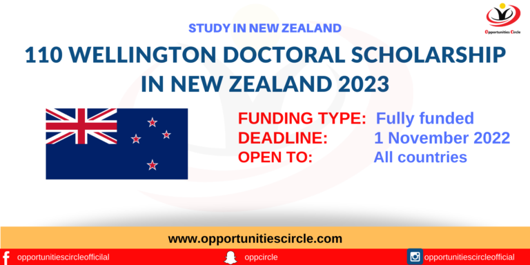 Wellington Doctoral Scholarship