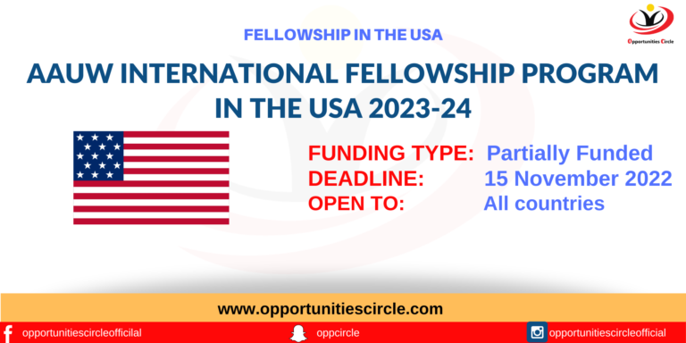 AAUW International Fellowship Program in USA