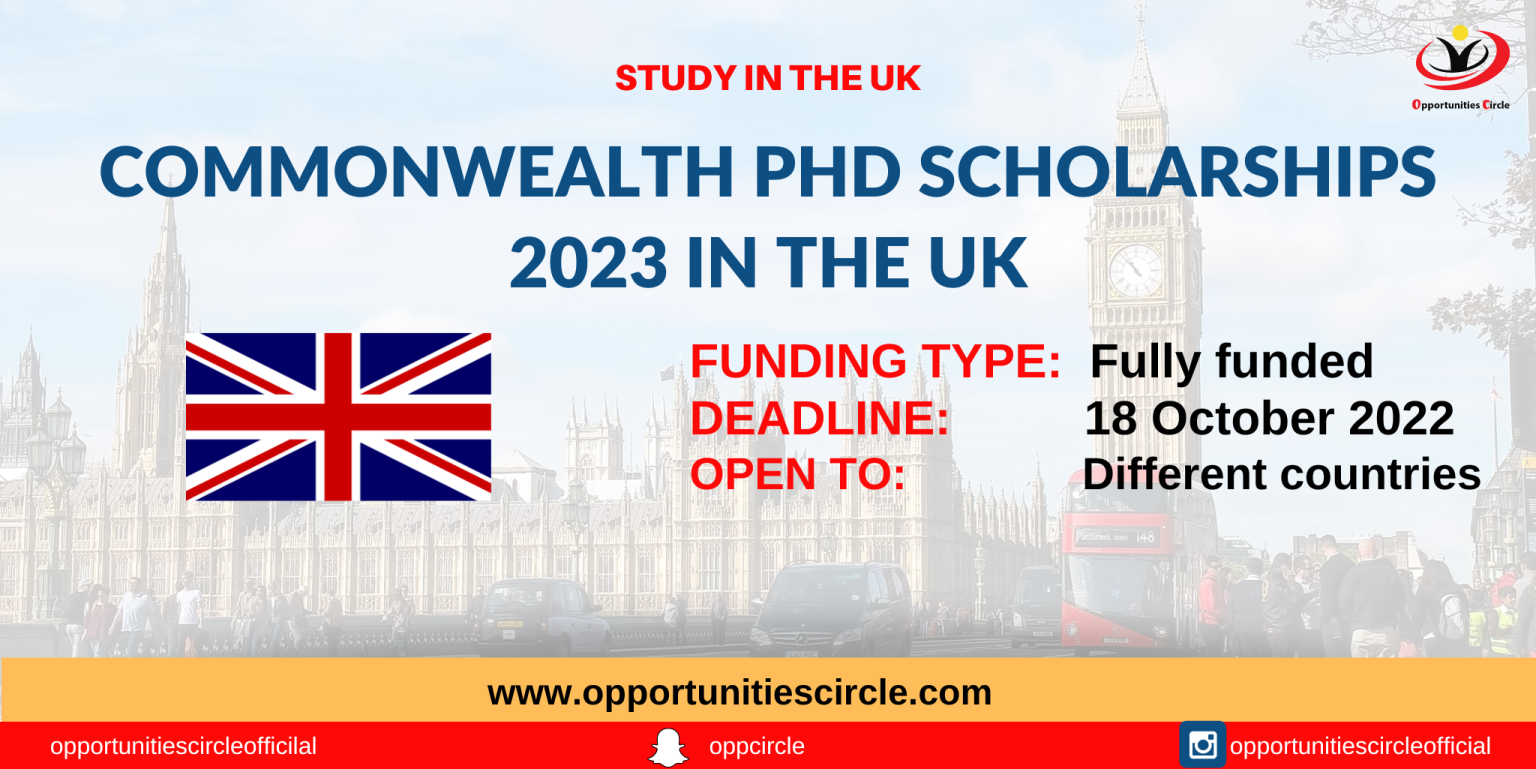 phd scholarships in uk 2023
