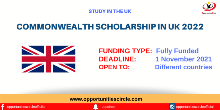 Commonwealth Scholarship in UK