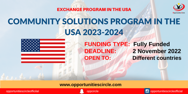Community Solutions Program in the USA 2023-2024