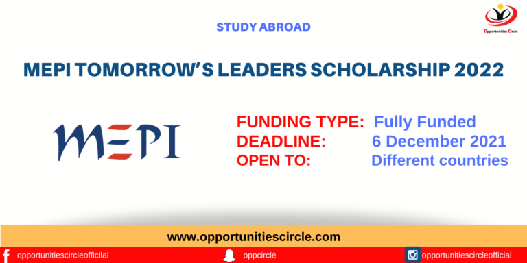 MEPI Tomorrows Leaders Scholarship