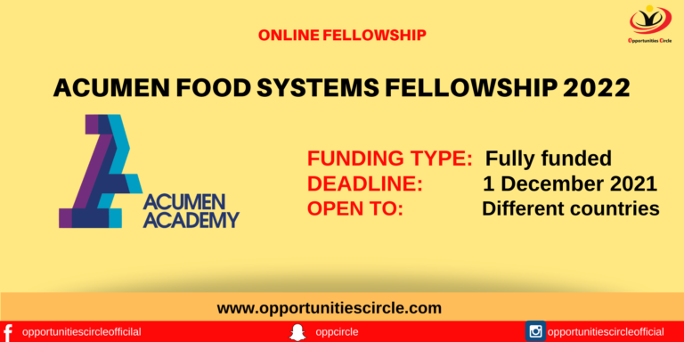 Acumen Food Systems Fellowship