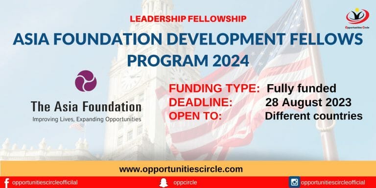 Asia Foundation Development Fellows Program 2024