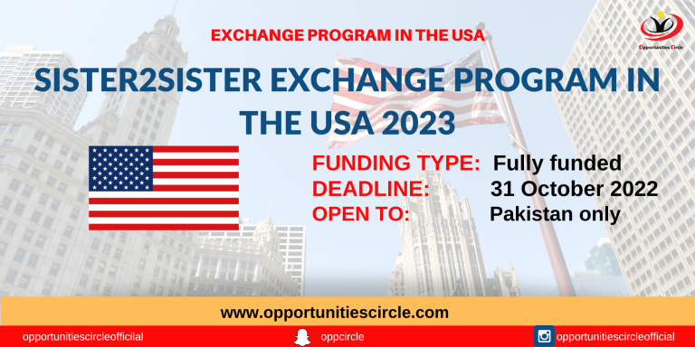 Sister2Sister Exchange Program in the USA 2023