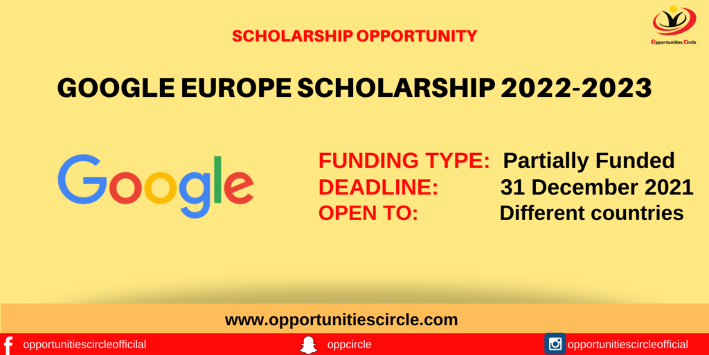 Google Europe Scholarship