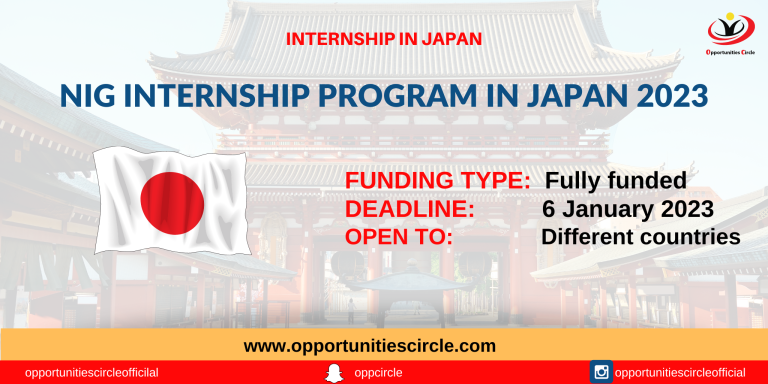 NIG Internship Program in Japan