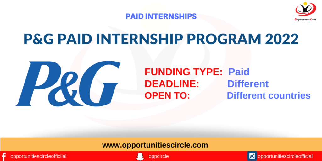 P&G Internship Program 2022