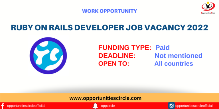 Ruby on Rails Developer job vacancy