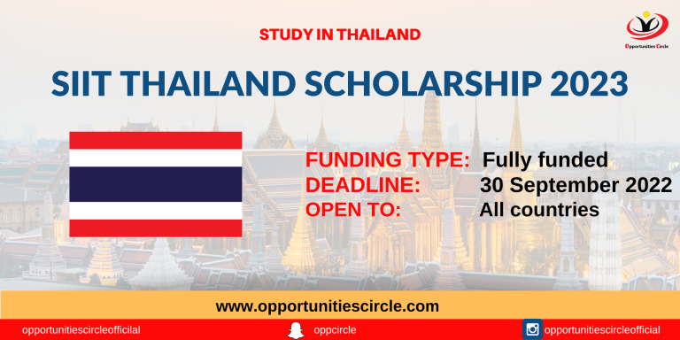 SIIT Thailand Scholarship 2023