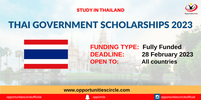 Thai Government Scholarships 2023