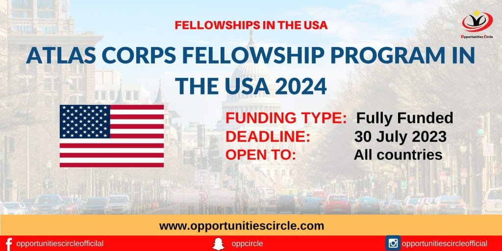 Atlas Corps Fellowship Program in USA 2024