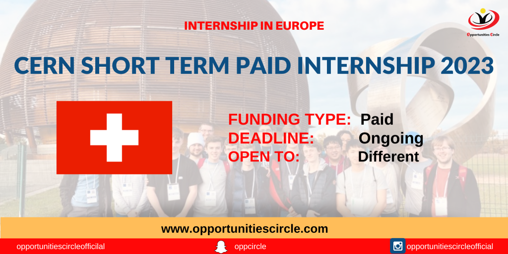 CERN Short Term Paid Internship