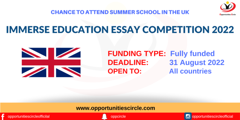 Immerse Education Essay Competition 2022